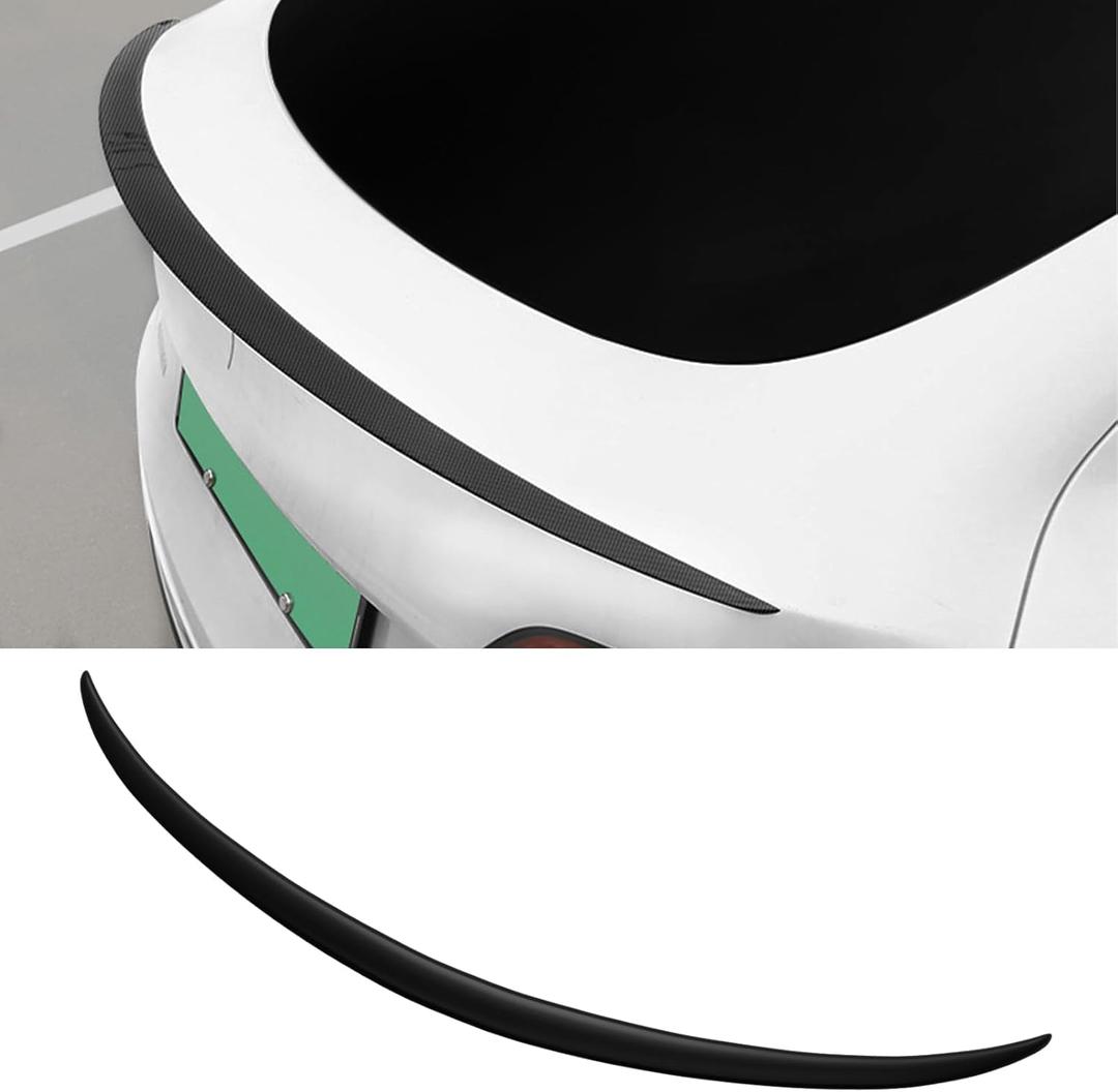 Rear Trunk Lip Spoiler for Tesla Model Y 2020-2024 | Sporty Rear Wing | Model Y Exterior Accessories, ABS Material (Matte Black)