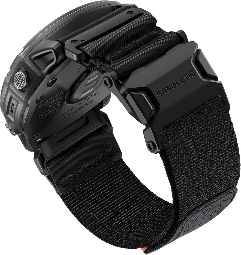 Bandletic Magnetic Bands Compatible with Garmin Instinct 3 50mm Watch Band, 26mm Quick Fit Strap for Fenix 8 51mm/7X 6X Pro/5X Plus/3/3 HR/Instinct 2X/Enduro/Quatix Tactix 8 51mm/Epix Pro (Gen 2) 51mm