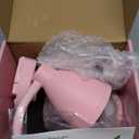 BOHON Cute Pink Desk Lamp with USB Charging Port, 3 Color Modes, Dimmable, Flexible Gooseneck, LED, Aluminum, Pink