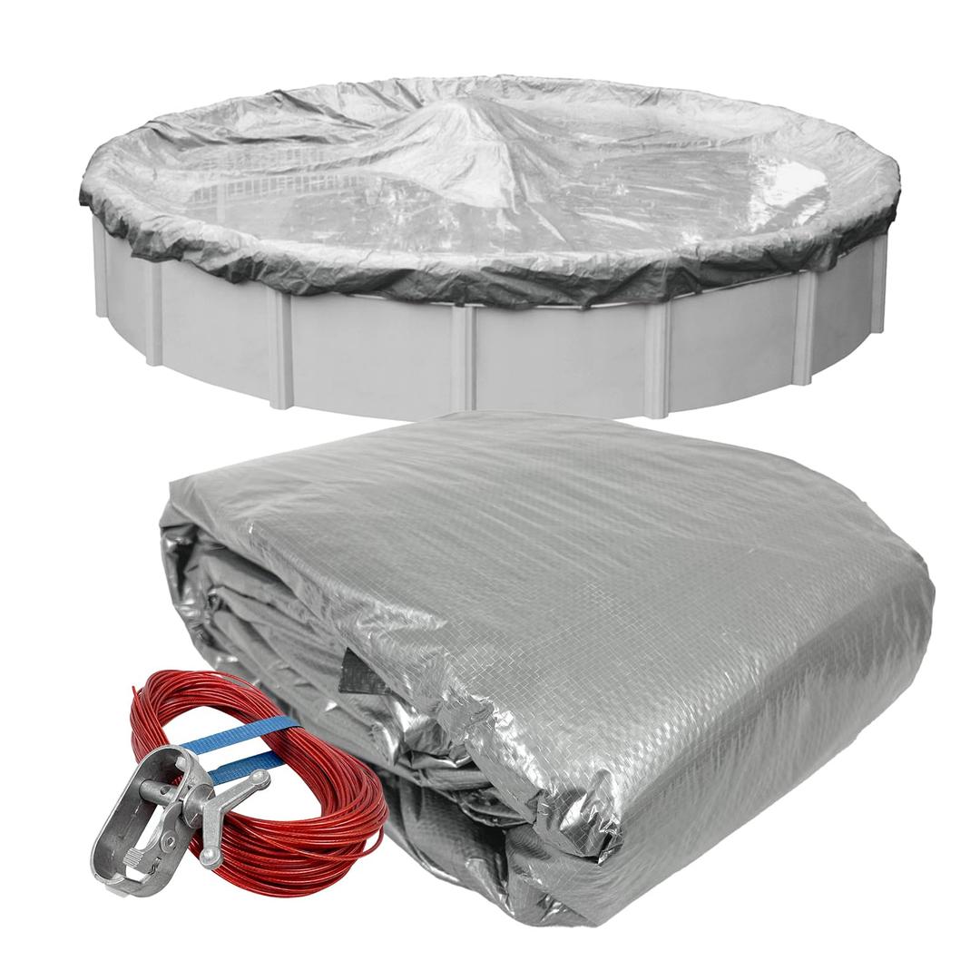 Pool Mate 30 ft Classic Dura-Guard Winter Pool Cover for Above Ground Pools