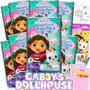 8 Pc Gabby's Dollhouse Mini Party Favors Set - Bundle 8 Play Packs with Mini Coloring Books, Stickers, and Goodie Bags | Gabby's Dollhouse Birthday Party Supplies Decorations