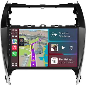 Car Radio for Toyota Camry 2012-2014: 8-Core 4GB+64GB Android 15 Stereo Replacement with Wireless CarPlay Android Auto - 10.2 inch Touchscreen Head Unit with GPS Bluetooth WiFi