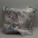 8ft Washable Round Rug - 8x8 Area Rugs Modern Abstract Rugs for Living Room Non-Slip Low Pile Soft Machine Washable Carpet for Bedroom, Living Room, Dining Room, Nursery, Farmhouse (8'x8' Beige Blue)