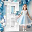 Ledido 4FT Marquee Light Up Letters E, Easy to Assemble Cool White Marquee Letters 4 Feet Tall for Indoor & Outdoor Events, Large Lighted Letter for Birthday Graduation Baby Shower Party Decorations