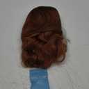 Glueless Auburn Lace Front Wigs for Women,Put On Go Copper Lace Front Wig,Deep Orange Middle Part Synthetic Wig for Daily Party Use 26IN