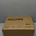 puredown Goose Feathers and Down Pillow for Sleeping Gusseted Bed Hotel Collection Pillows, Standard, Set of 2 (Gusseted Style 1)
