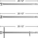 SafBbcue 67558 Grill Burner Tubes for Weber Summit 660 670 Gas Grills, Replacement for Weber Summit Burner Tubes, 8 Pack