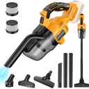 Cordless Vacuum for Dewalt 20V Battery, Portable Handheld Vacuum Cleaner with 2 HEPA Filter, 4 Multi Nozzle, Power Shop Vacuum for Home, Car, Floor, Carpet (Battery Not Included)