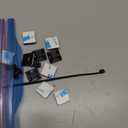 140 Pack 3/4" Zip Tie Adhesive Mounts Self Adhesive Cable Base Holders with Multi-Purpose Tie wire clips with screw hole,Anchor stick on wire holder,Black