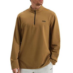 K-Swiss Men's Quarter Zip Pullover - Mock Neck Sweatshirt Golf Casual Long Sleeve Shirt Large