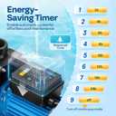 VIVOHOME Self-Priming in/Above Ground Swimming Pool Pump w 1.25'' & 1.5" & 2.0'' Unions Energy Saving w/Strainer Basket, 7140 GPH