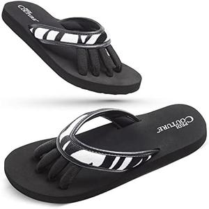 Pedicure Sandals with Built In Toe Separators for Women - Comfortable Spa Style Flip Flops for Home, Salon, Yoga & Gym Use, Size: Small(5-6)