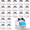 Affrolling 25 Sets Open House Supplies Real Estate Agent Gifts for Clients House Shaped Gift Boxes with Greeting Cards for Real Estate Agent Favors Marketing Supplies (White)
