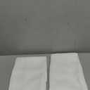 RYB HOME Basement Bathroom Kitchen Cafe Privacy Curtains, Short Insulating Light UV Heat Blocking Privacy Curtain Tiers for Laundry Room, Width 34 by Length 30, Pure White, 2 Panels