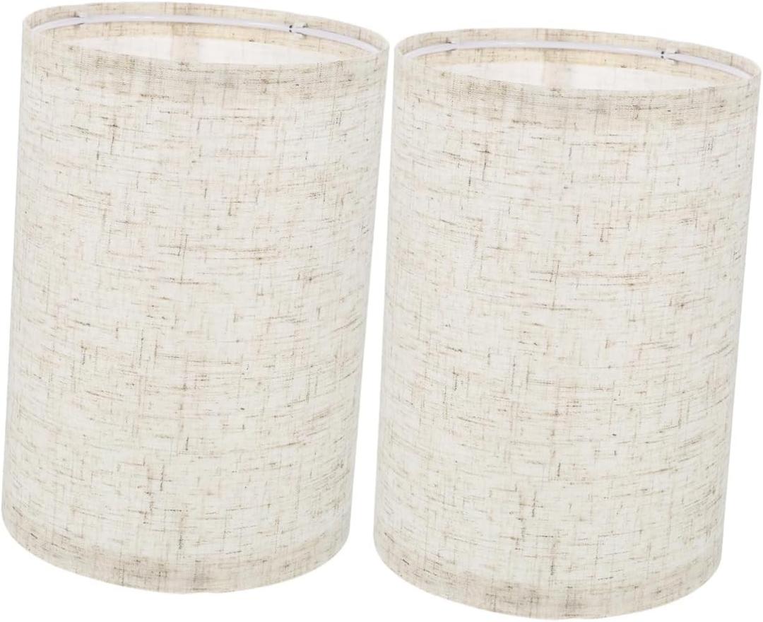 HOMSFOU 2pcs Creative Foldable Lampshade Removable Table Light Cover for Design Fine Workmanship for Bedside and Living Room