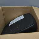 DUMOS Small Armless Home Desk Chair with Low Back Lumbar Support, Height Adjustable PU Leather Computer Task Chair with 360 Swivel Wheels, for Small Space, Kids and Adults, New Black