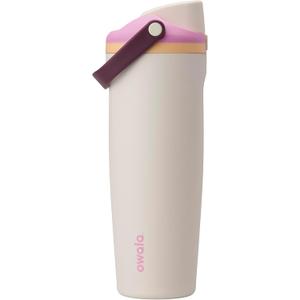 Owala FreeSip Sway Insulated Stainless Steel Water Bottle with Two-Way Spout, Built-In Straw and Handle, Made for Travel, School, and Sports, 30oz, BPA Free, Leak Proof, Daybreak
