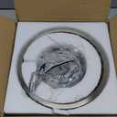 Crystal Ceiling Light Fixture, Modern Semi Flush Mount Ceiling Light, Crystal Chandelier for Kitchen Bedroom Bathroom Entryway Nickel Finish (Bulb not Included) (Silver)