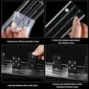Skylety 8 Pieces Clear Racks Acrylic Domino Trays Holders Acrylic Domino Holders Organizer Tray Racks for Mexican Train, Dominoes Not Included