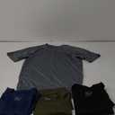 Kinglaman 4 Pack Mesh Workout Shirts for Men Dry Fit Gym Shirts Quick Dry Athletic Short Sleeve Sports T-Shirt Moisture Wicking Small