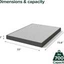 Zinus 5 Inch Full WonderBox(TM) Smart Box Spring, Quick Assembly Mattress Foundation, Durable Metal Frame, Grey
