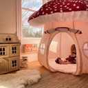 Asweets Mushroom Tent Kids Playhouse Tent Boys and Girls Play Fort with Exquisite Design for Imaginative Indoor/Outdoor Play Tent, Large