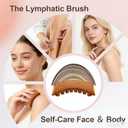 3 x Lymphatic Contour Face Brush - Our Contour Face Brush for Lymphatic Drainage is expertly Designed to Reduce Puffiness and Awaken Your skin's Natural Radiance (Coffee Brown)