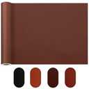 Self Adhesive Leather Repair Patch 16x30 Inch DIY Vinyl Leather Couch Repair Kit for Furniture, Waterproof Leather Repair Tape for Car Seat & Interior, Sofa, Chair, Motorcycle Seat(Light Brown, 1 Roll)
