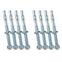 3/8"x5" Wedge Anchor by Zinced of Heavy-Duty Fastener for Cement and Concrete (8pcs Pack)