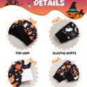 Toddler Boy Clothes 1-5T Boys Christmas Halloween Outfits Hoodies+Pants Toddlers Sweatsuits (18-24 Months, Print on Black)