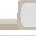 Flamingo P Large Couch Cushion Covers 2 Piece Set Sofa Seat Slipcovers for Deep Oversized Cushions with Elastic Bottom Furniture Protector for Pets & Kids, 2 Seat XL Cushion Cover, Biscotti Beige