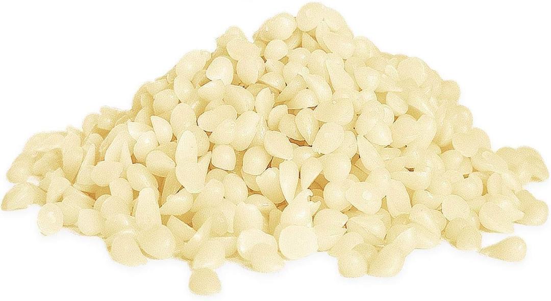 Howemon White Beeswax Pellets 5 lb 100% Pure and Natural Triple Filtered for Skin, Face, Body and Hair Care DIY Creams, Lotions, Lip Balm and Soap Making Supplies