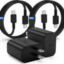 45W USB-C Charger for Samsung Charger Super Fast Charging, Type C Charging Block &6FT USBC Android Phone Cable Cord 2Pack for Galaxy S25 Ultra/S25 S24 S23 S22 S21 S20 S10 Ultra/Plus,Galaxy Tab S9 S8