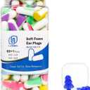 LYSIAN Ultra Soft Foam Earplugs for Sleep- Noise Cancelling Ear Plugs for Sleeping, Shooting,Snoring, Mowing Sound Reduction 38dB- 60 Pairs Multi Color