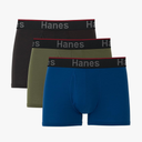 Hanes Total Support Pouch Men's Boxer Brief Underwear, Anti-Chafing, Moisture-Wicking Odor Control, 3-Pack (Reg or Long Leg) L
