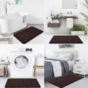 Buganda Memory Foam Bath Mat, 55" x 24", Ultra Soft and Non-Slip Bathroom Rugs, Water Absorbent and Machine Washable Bath Rug Runner for Bathroom, Shower, and Tub, Brown