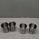 4Pack 16 oz Stainless Steel Pint Cups,Stainless Steel Cup,Pint Cup Tumblerwater Tumbler,Stackable,Reusable,BPA Free, (4)