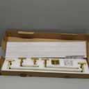 TURS 5-Pieces Bathroom Hardware Accessories Set Stainless Steel Brushed Gold Towel Bar Holder Sets, Wall Mounted,Q7LSJ-P5