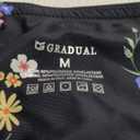 G Gradual Women's 3" High Waisted Swim Board Shorts with Pockets Quick Dry Swimsuit Bottoms Bathing Suit for Women with Liner (Medium, Black Floral)