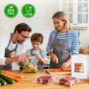 100 Vacuum Sealer Bags 8" x 12", Pre-Cut Quart Size Food Saver Bags for Vacuum Sealer Machine, BPA-Free Commercial Grade Storage Bags for Food Freezer Meal Prep & Sous Vide