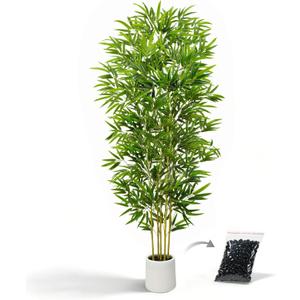 Fake Bamboo Tree,6FT Artificial Plants for Home Office Decor