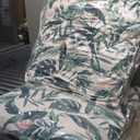 EAGLE PEAK Tufted Outdoor/Indoor Seat/Back Chair Cushions, Set of 2, 42'' x 21'', Tropic Green