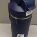 OISIZ Insulated Water Bottle 20 oz with 2 in 1 Spout and Straw Lid,One Click Safety Lock,100% Leakproof,Keep Cold 24H,Vacuum Stainless Steel Water Bottle for School,Travel and Sports,Dishwasher Safe (Navy Blue)