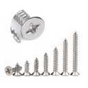 CAMKONG Wood Screws Assortment kit,420Pcs,Stainless Steel Drywall Screws, Flat Head Phillips Drive Self-Tapping Screws,M3 Screw kit,8 Size Wood Screws & M6 Screw Anchors