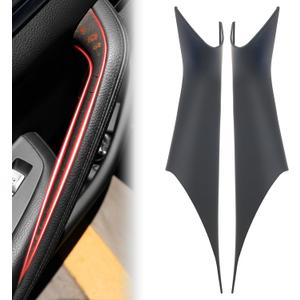 No Tools Needed Car Interior Door Pull Handle Grab Cover Fit for BMW 5 Series G30 G31 F90 2017-2023 (518d 520d 520i 525d 530d 530e 530i 540i 540dX M550dX M5) 2pcs Left+Right Black