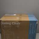 Sweetcrispy Dining Chairs Set of 2, Boucle Upholstered Modern Mid Century Round Kitchen Chairs with Curved Backrest & Metal Legs for Vanity, Living Room - Beige