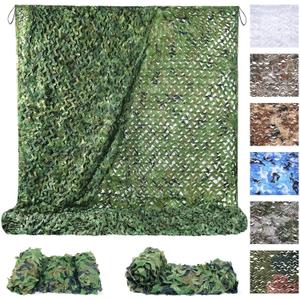 Sposuit Camo Netting - Camouflage Net 10x20 20x20 10x10 5x10 5x20, Military Camo Netting for Hunting Bulk Roll, Camo Tarp Sunshade Net for Party Decorations, Sunshade, Camping Ghillie Netting