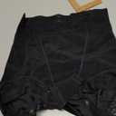 SHAPELLX Shapewear for Women Tummy Control Short Faja Body Shaper Compression Panties Mid Waisted Briefs Lace Underwear (Medium, A1-black)