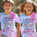 LUKYCILD Kids 100 Days of School Shirts 100 Days Celebration Tshirt Toddler Funny Letter Print Tee Top Boys Girls Outfits (Pink)