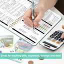 2 x Undated Monthly Budget Planner - 12 Month Budget Book With Expense & Bill Tracker, Money Budgeting Notebook To Effectively Manage Your Finances - Turquoise